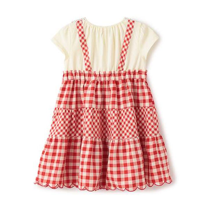 Strawberry One-Piece Dress,Red, medium image number 1