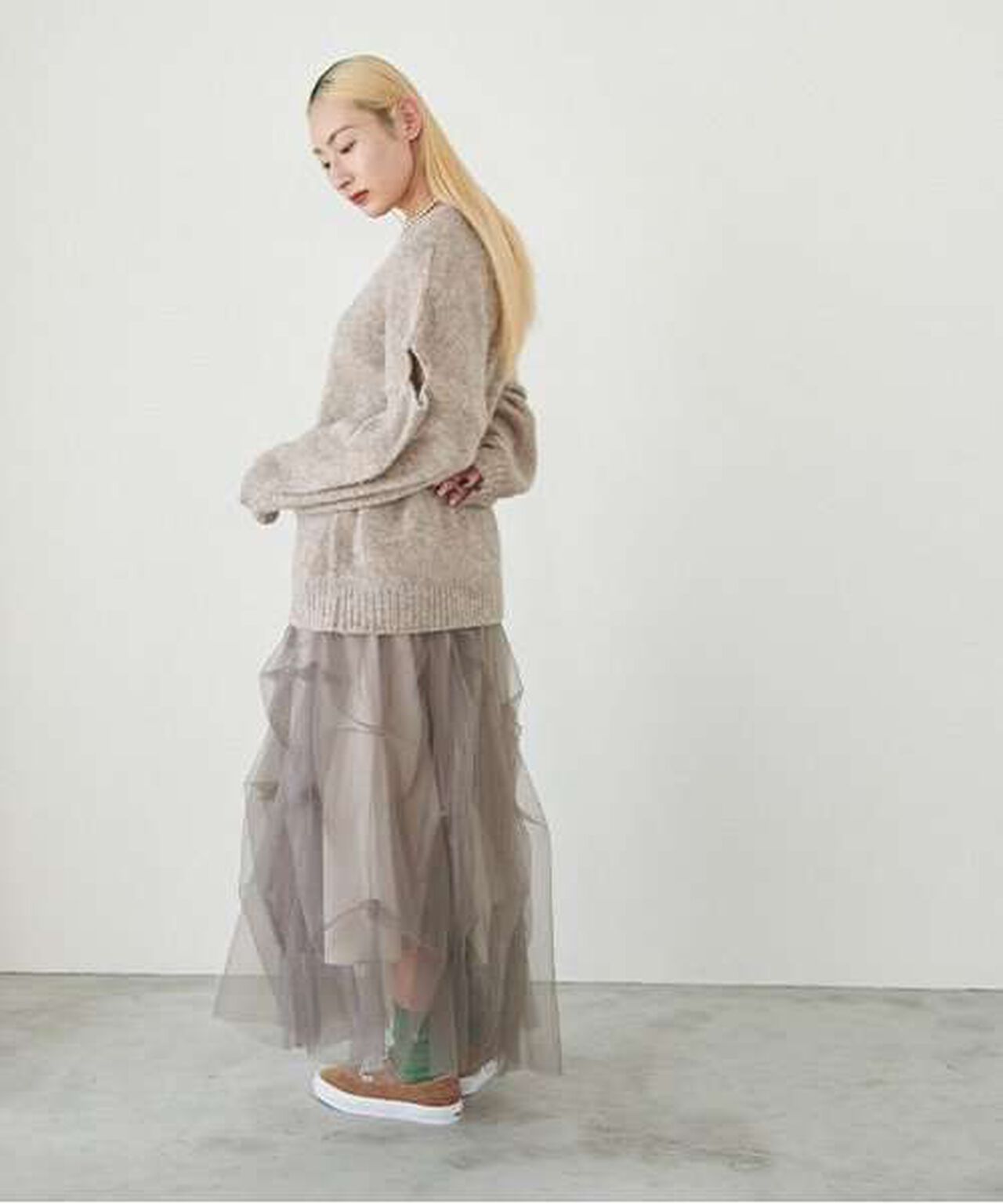 Tulle Volume Skirt,Moderate blue, large image number 18