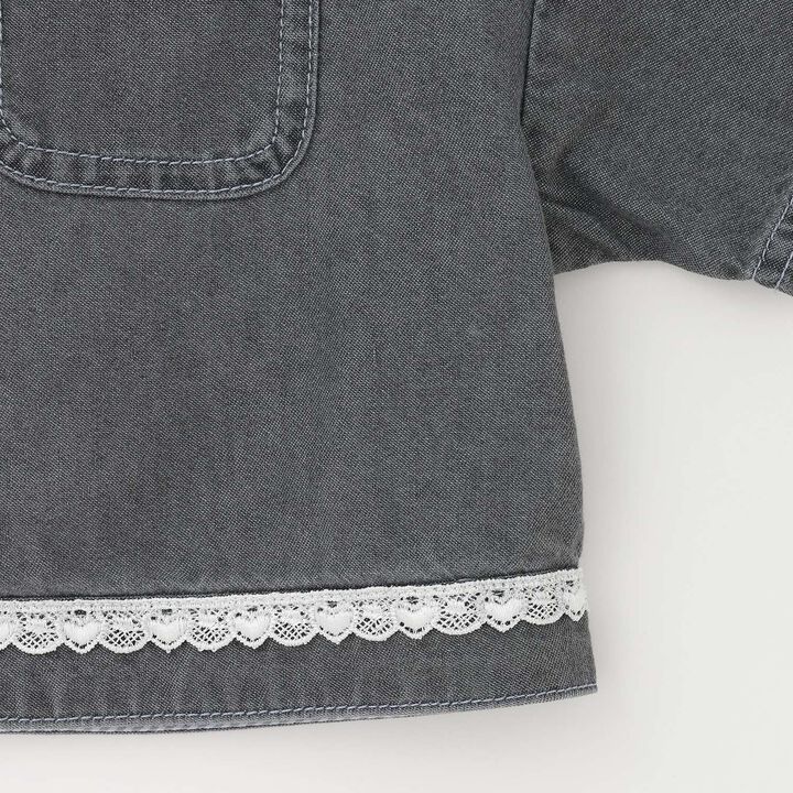 Cool Touch Denim Shirt & T-Shirt Set,Turquoise, medium image number 6