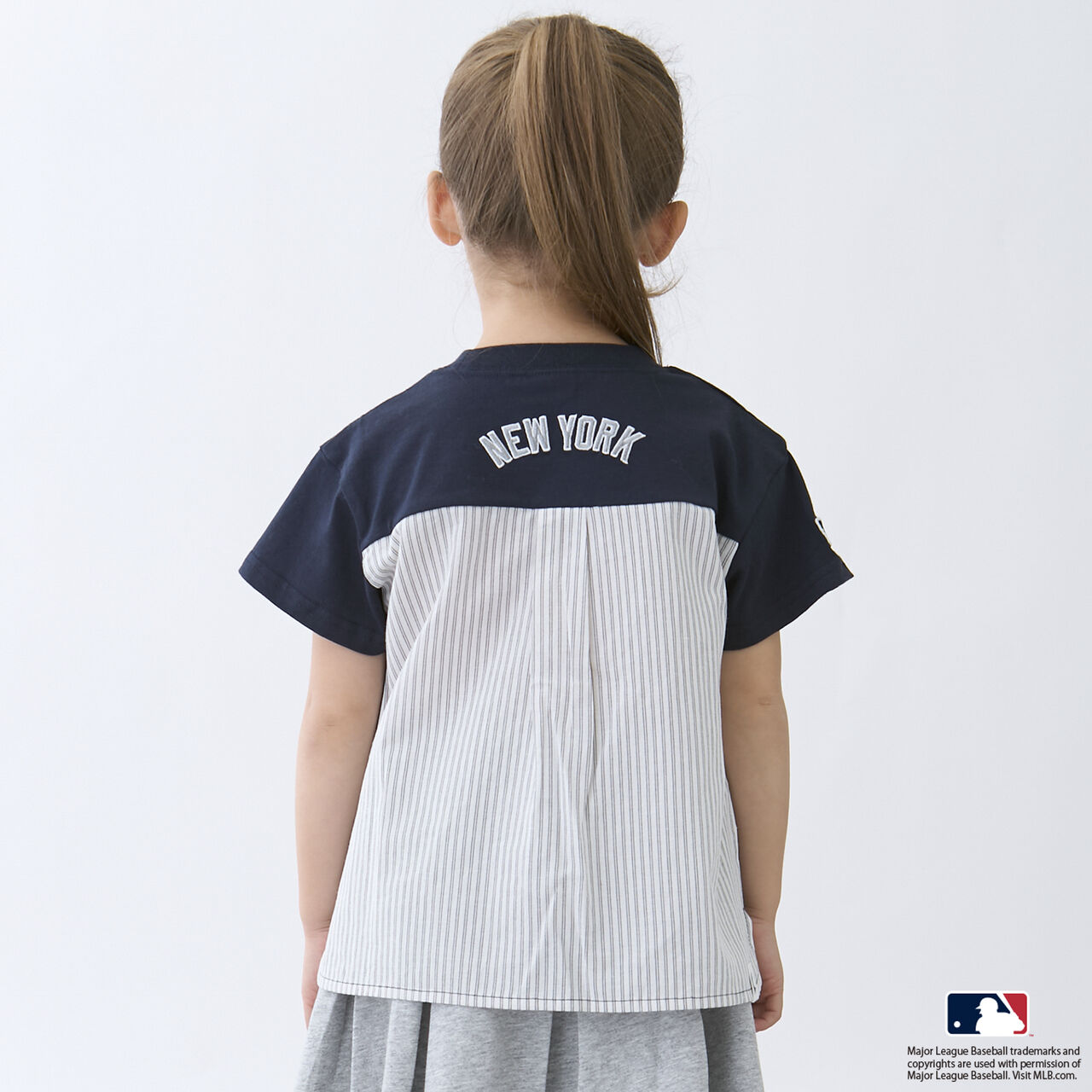 [MLB] Car Appliqu&eacute; T-Shirt,Light beige, large image number 5