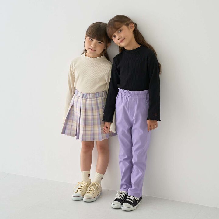 Ribbed Fabric Turtleneck,Pearl white, medium image number 12