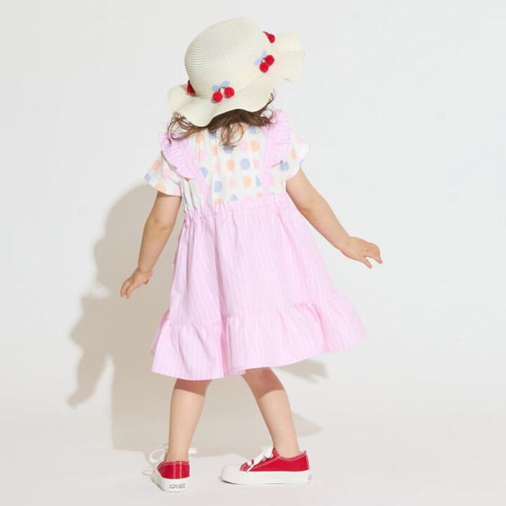 [31 Ice Cream] Twin Ice Cream One-Piece Dress,Pink, medium image number 2