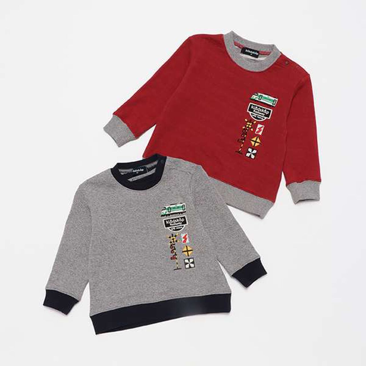 Train and Level Crossing Long-Sleeve T-Shirt,Gray, large image number 7