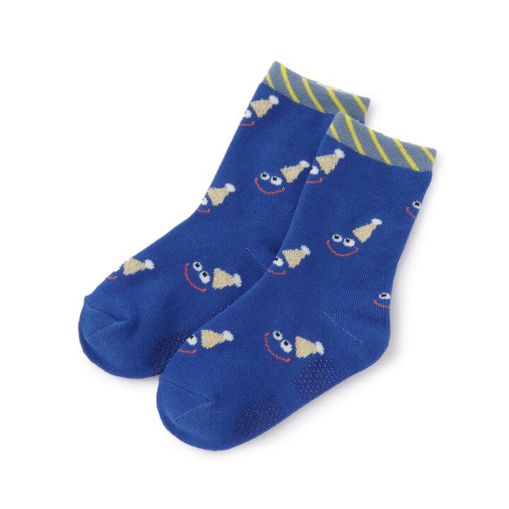 Face Pattern Crew Socks,, medium