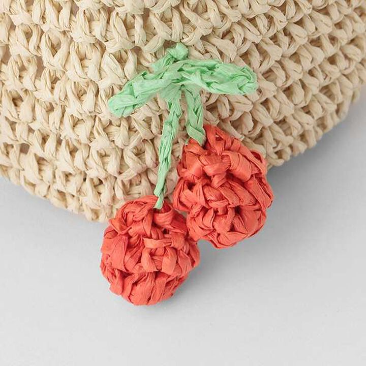 Woven Fruit Bag,Beige, medium image number 9