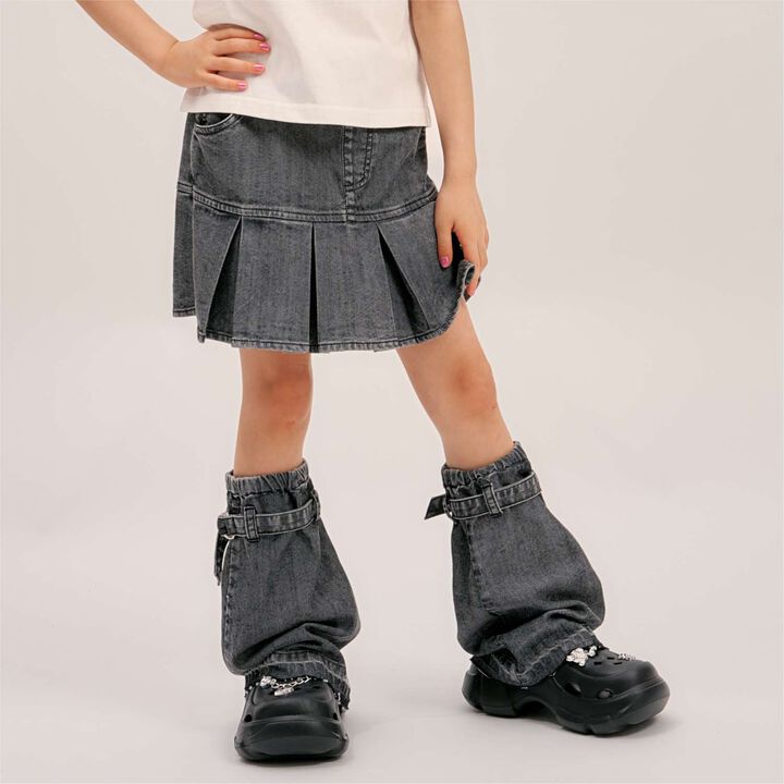 [Cool Touch] Box Pleat Hem Skirt,Blue, medium image number 9