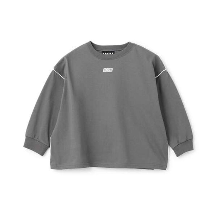 [MNCM] [Comfortable Jersey Fabric] Piping Big T-Shirt,Charcoal gray, medium image number 1