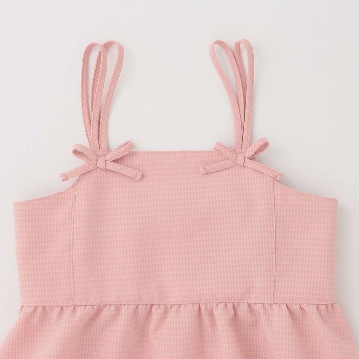 [With Side Pockets] Peplum Bustier for Girls [Kids' Clothing],Dark orange, medium image number 6