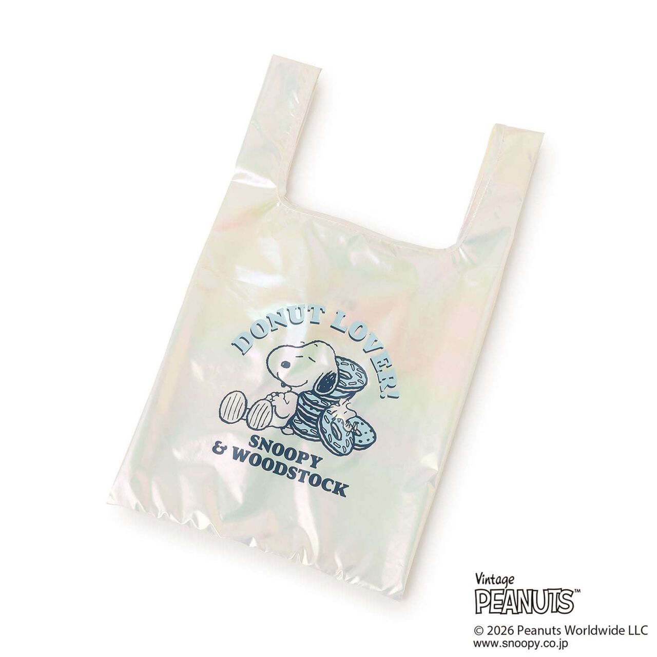 [SNOOPY] Metallic Tote Bag,Off white, large image number 0