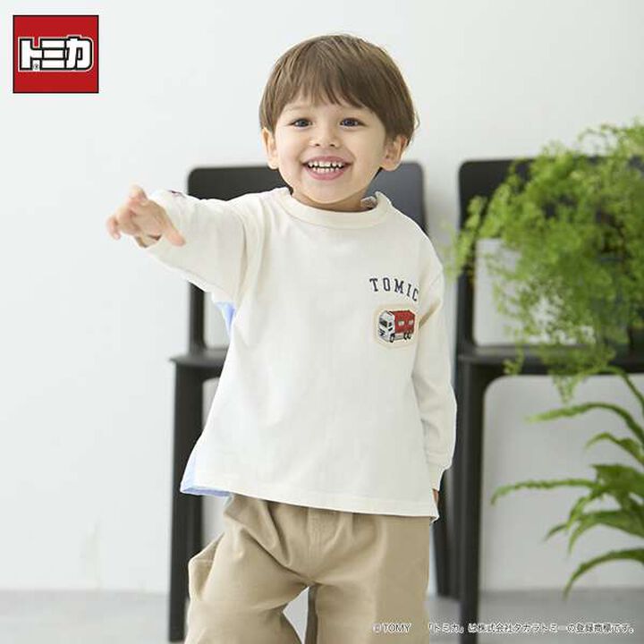 [TOMICA] Back Shirt T-Shirt,White, medium image number 1