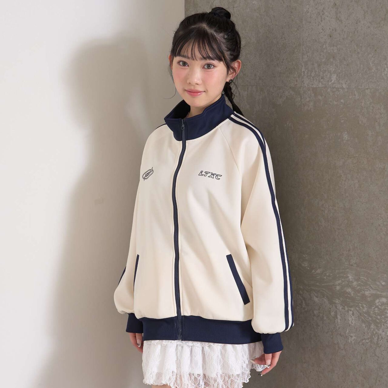 [LTXC / Quick-Dry Absorbent] Track Jacket,Off white, large image number 2