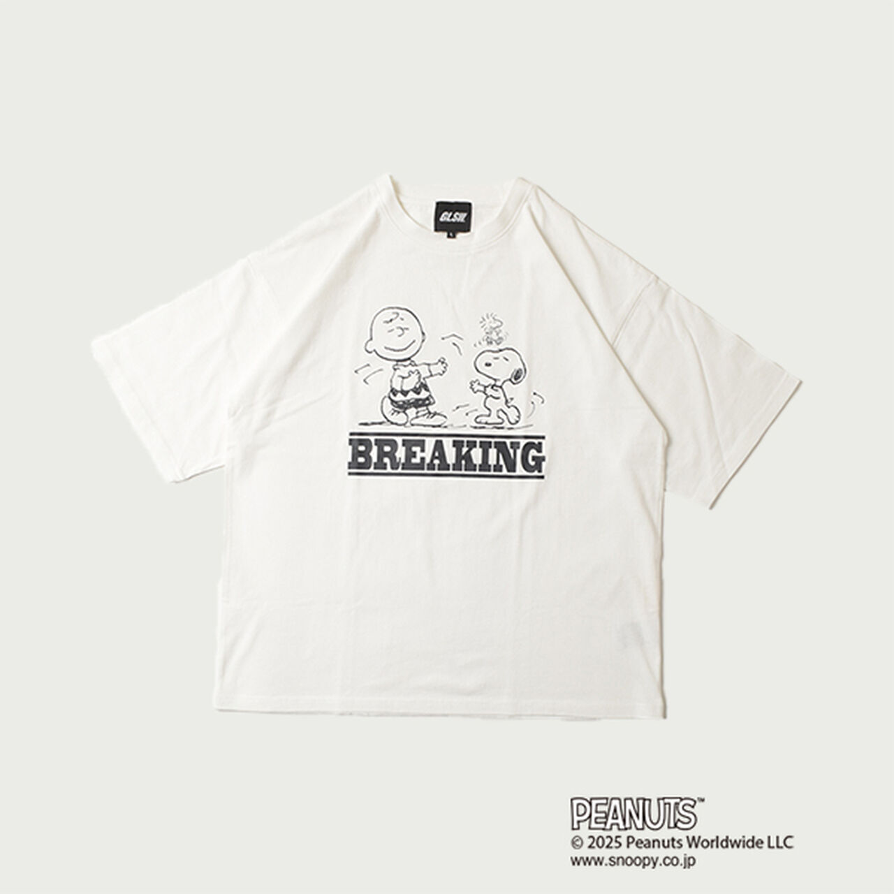 [GLSW.] [PEANUTS] Peanuts Breaking Front Print T-Shirt,Blue, large image number 8