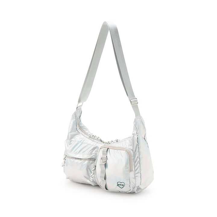 [LTXC] Double Pocket Nylon Shoulder Bag,Black, medium image number 4