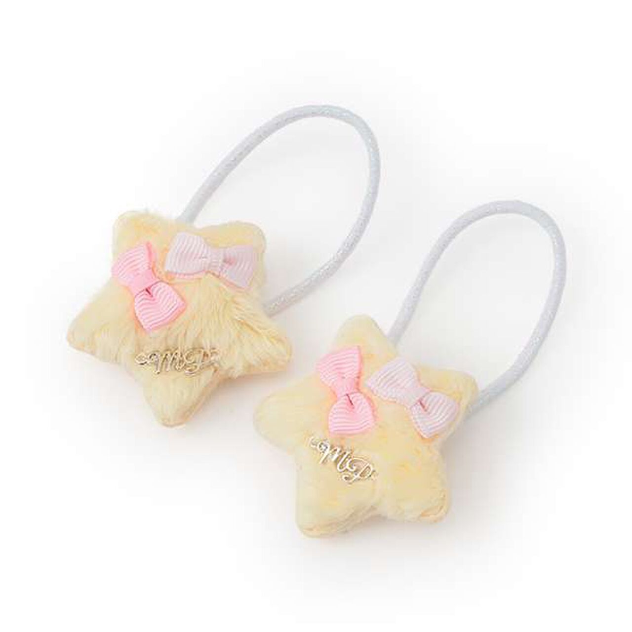 [Made in Japan] Puffed Star Hair Pony Set of 2,Light blue, large image number 5