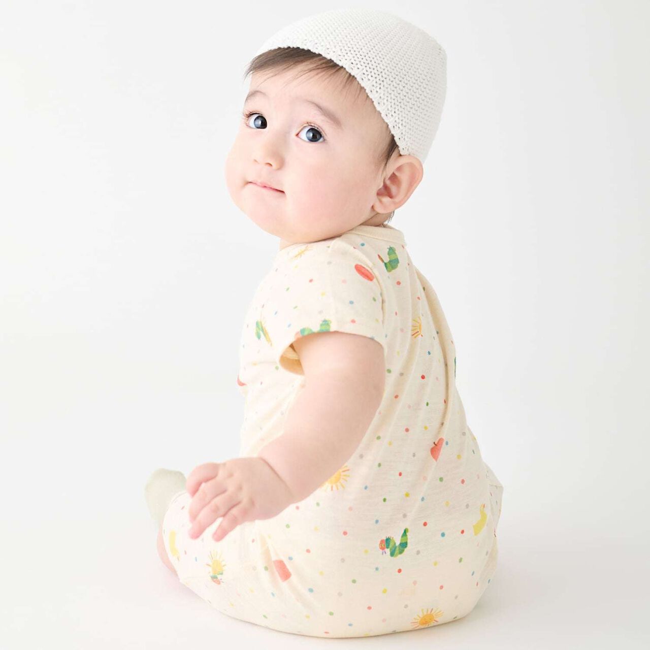 [Hungry Caterpillar] All-Over Pattern 2 WAY Overall,Off white, large image number 2