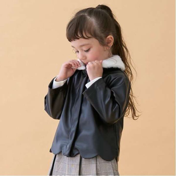 [Link] Faux Leather Jacket,Brown, medium image number 7