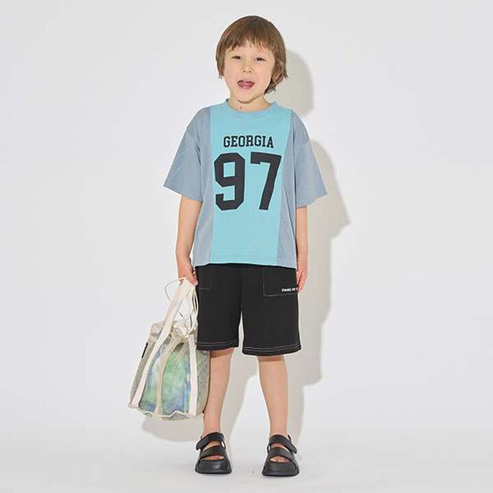 [Kaiteki Tenjiku] Bi-Color Big T-Shirt,Smoke white, medium image number 10