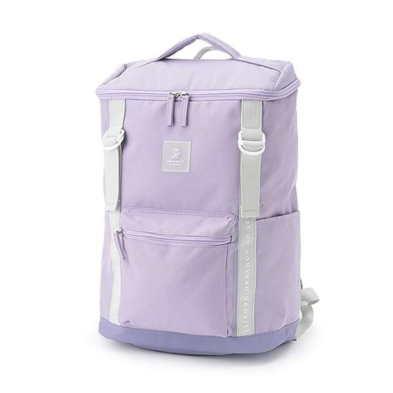 Square School Backpack,Light blue, large image number 2