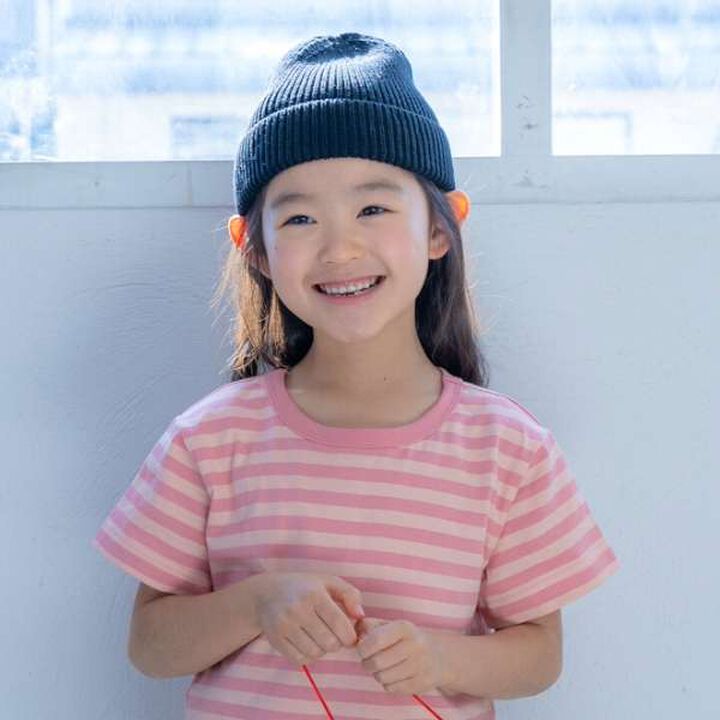 Daily Stripe Color Short Sleeve T-Shirt,Lemon yellow, medium image number 17