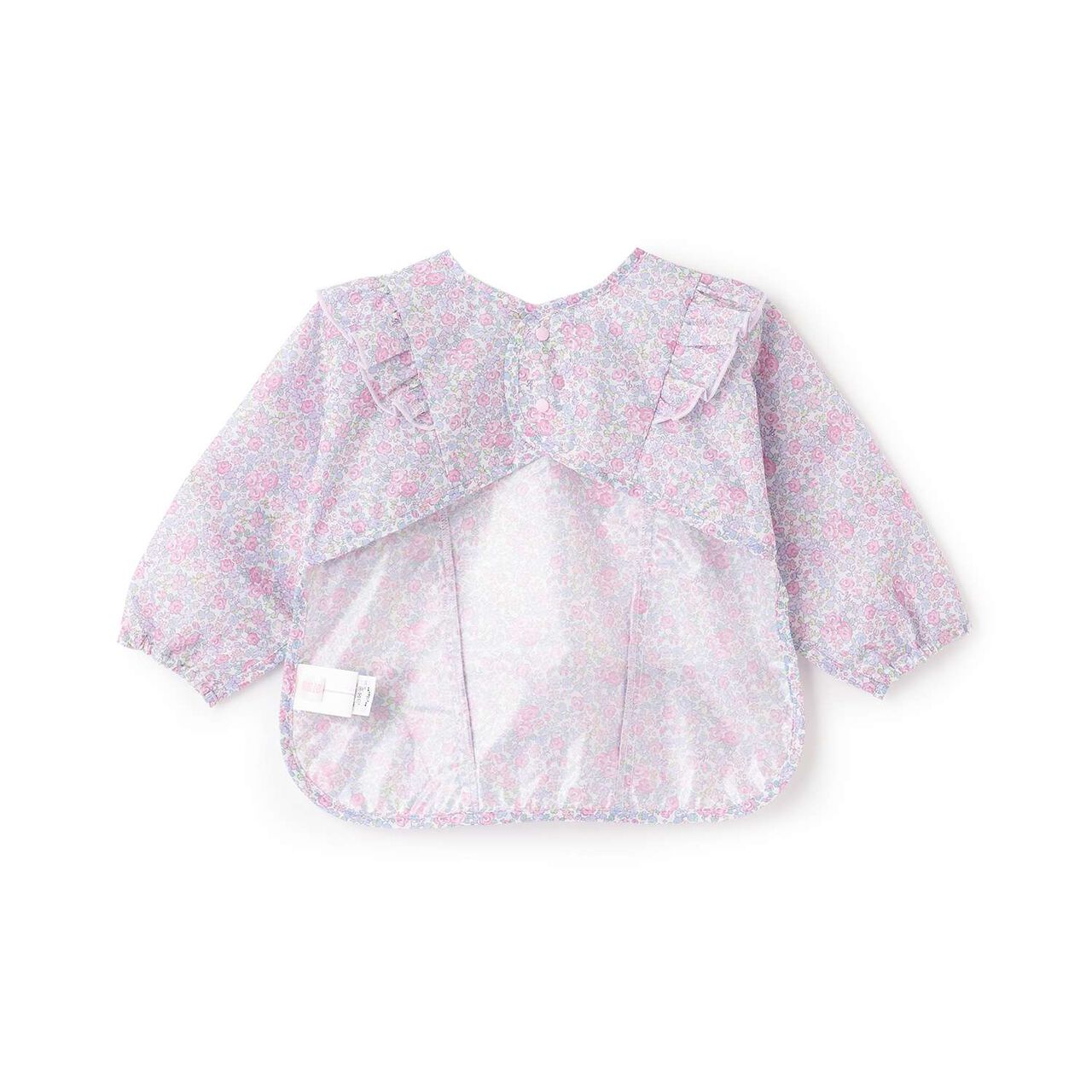 Little Flower Pattern Dining Smock,Pink, large image number 2