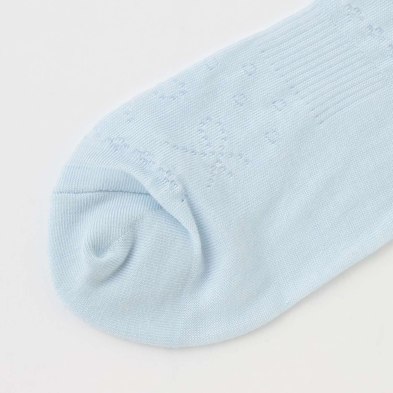 Lace Pattern Crew Socks,Off white, large image number 3