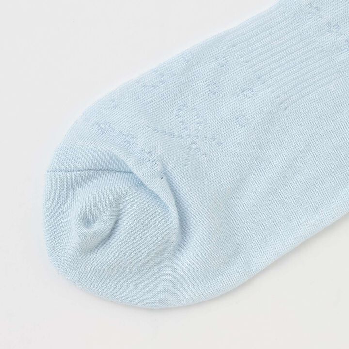 Lace Pattern Crew Socks,Off white, medium image number 3