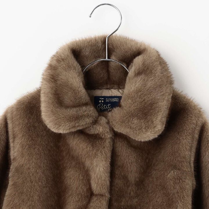 [Link] Faux Fur Jacket,Ivory, medium image number 10