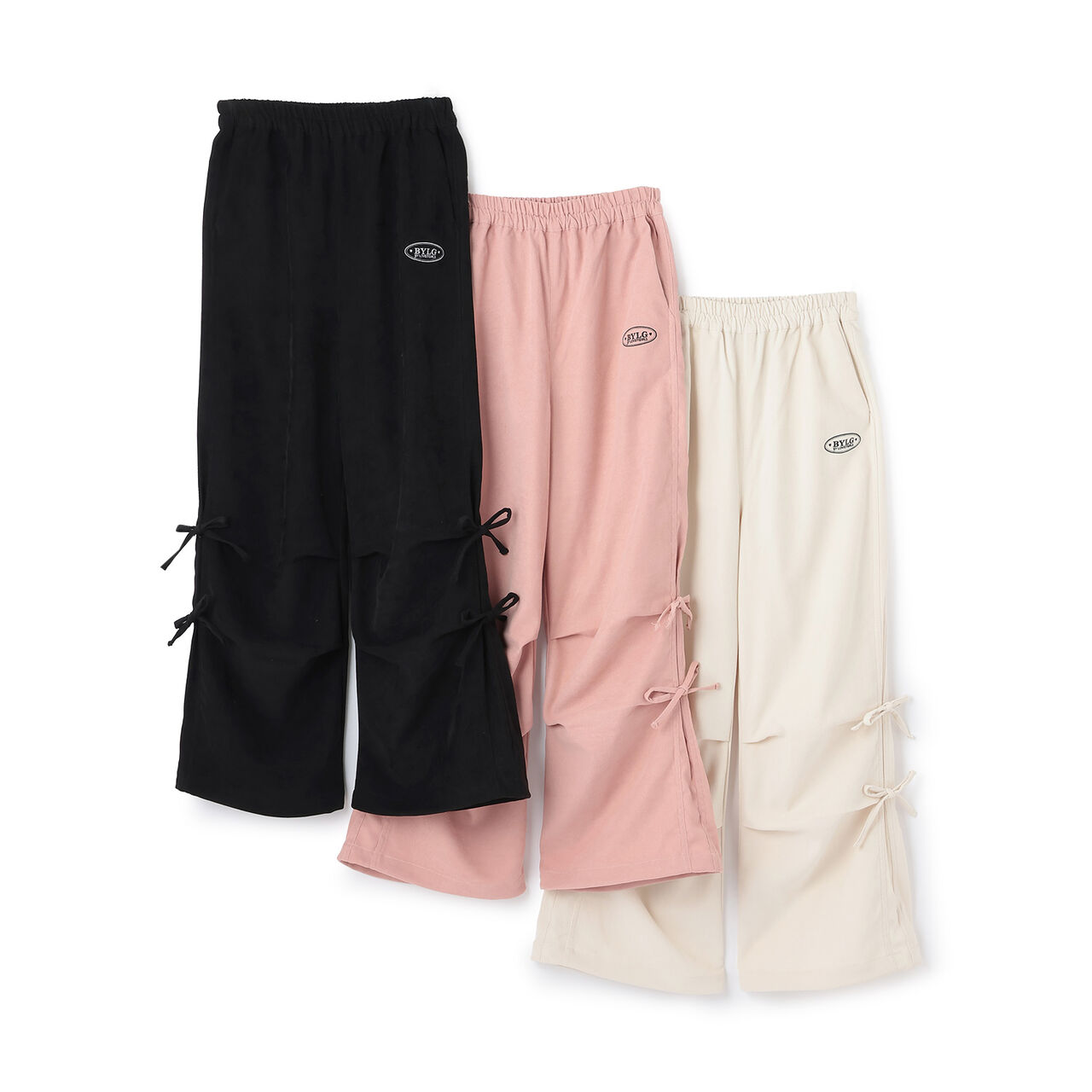 Ribbon Parachute Pants,Ivory, large image number 5