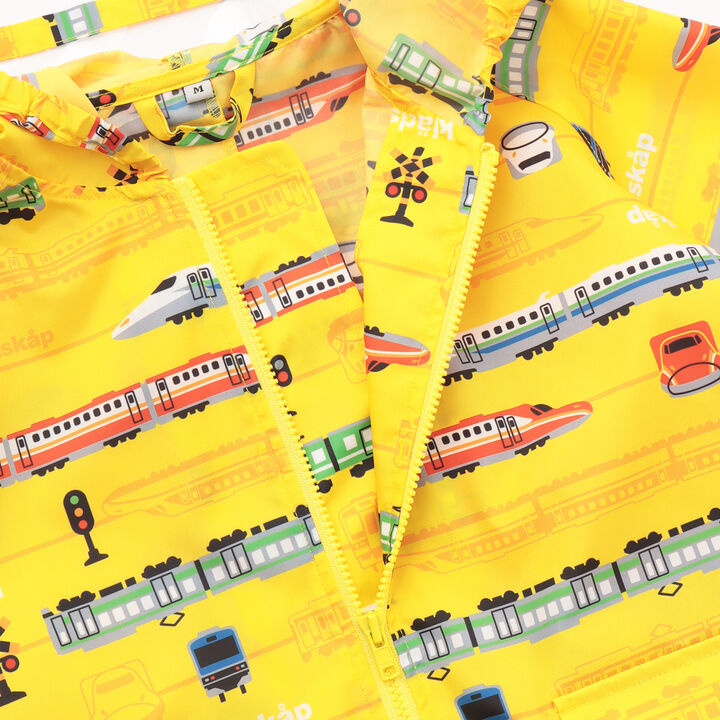 All-Over Pattern Raincoat,Yellow, medium image number 3