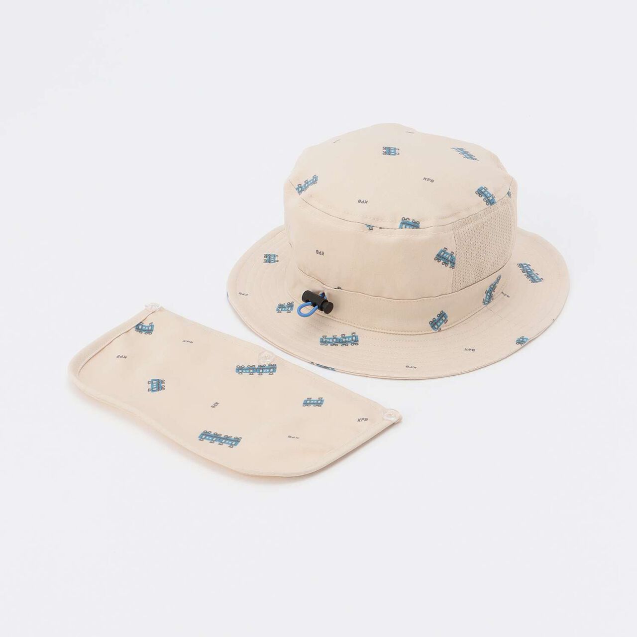 Train All-Over Print Sunshade Hat,Sax blue, large image number 2