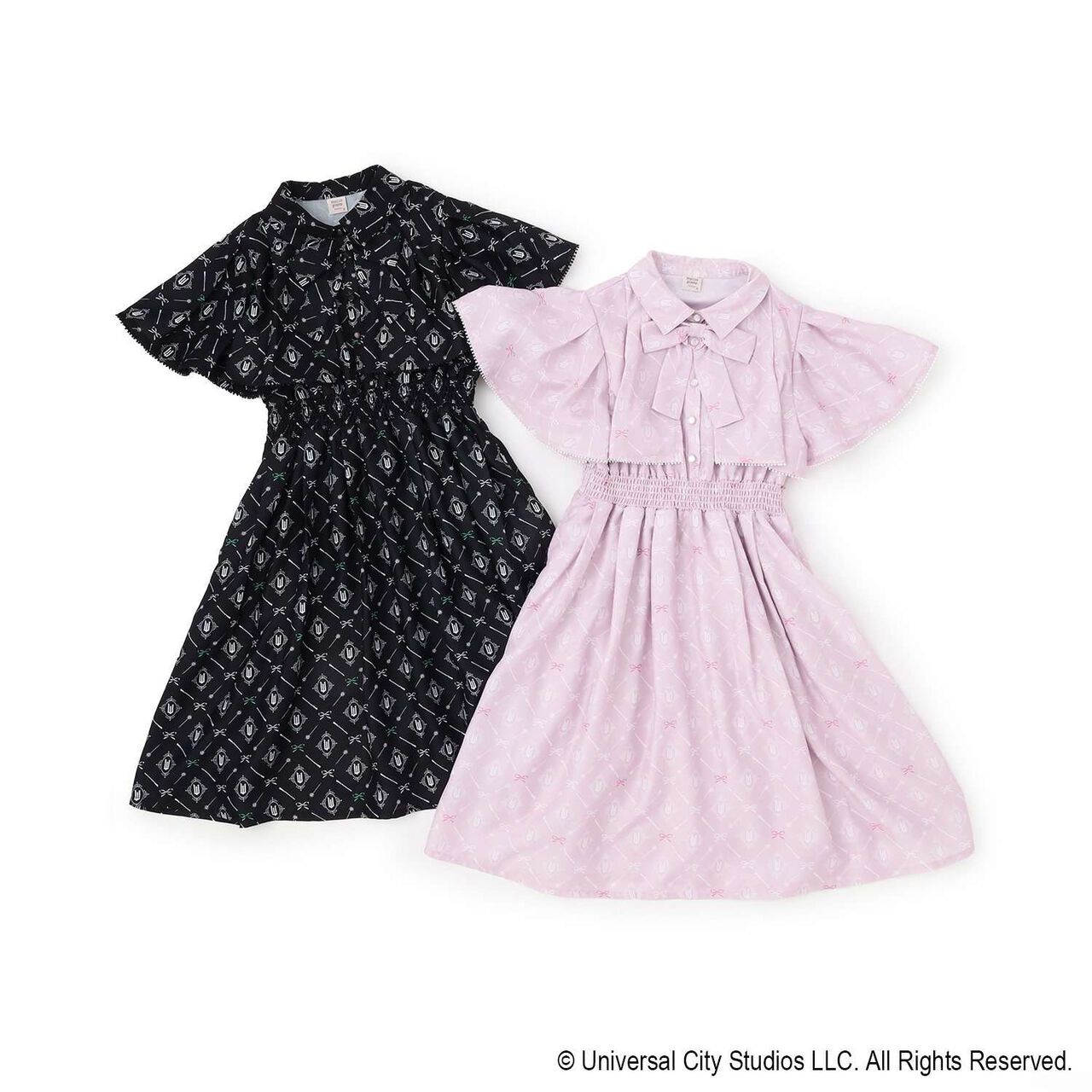 [WICKED] All-Over Pattern One-Piece Dress,Pink, large image number 9