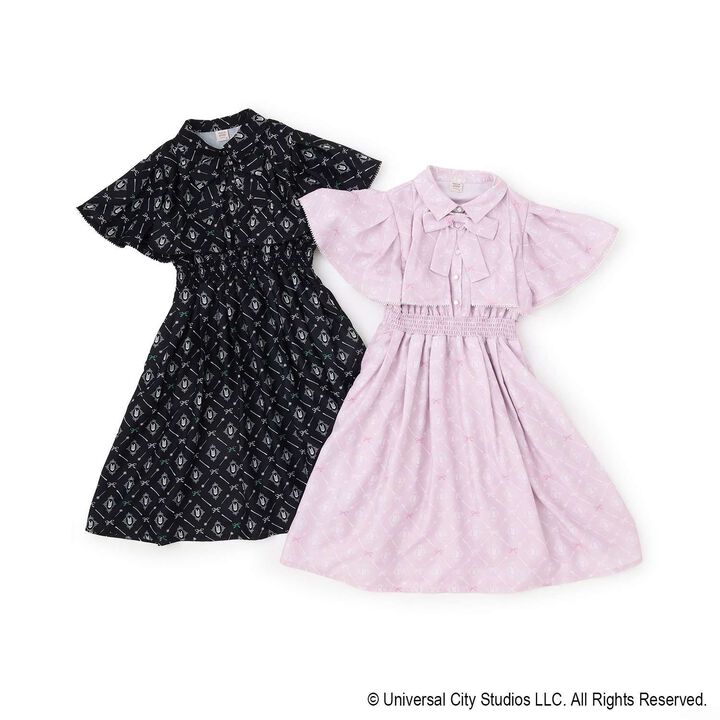 [WICKED] All-Over Pattern One-Piece Dress,Pink, medium image number 9