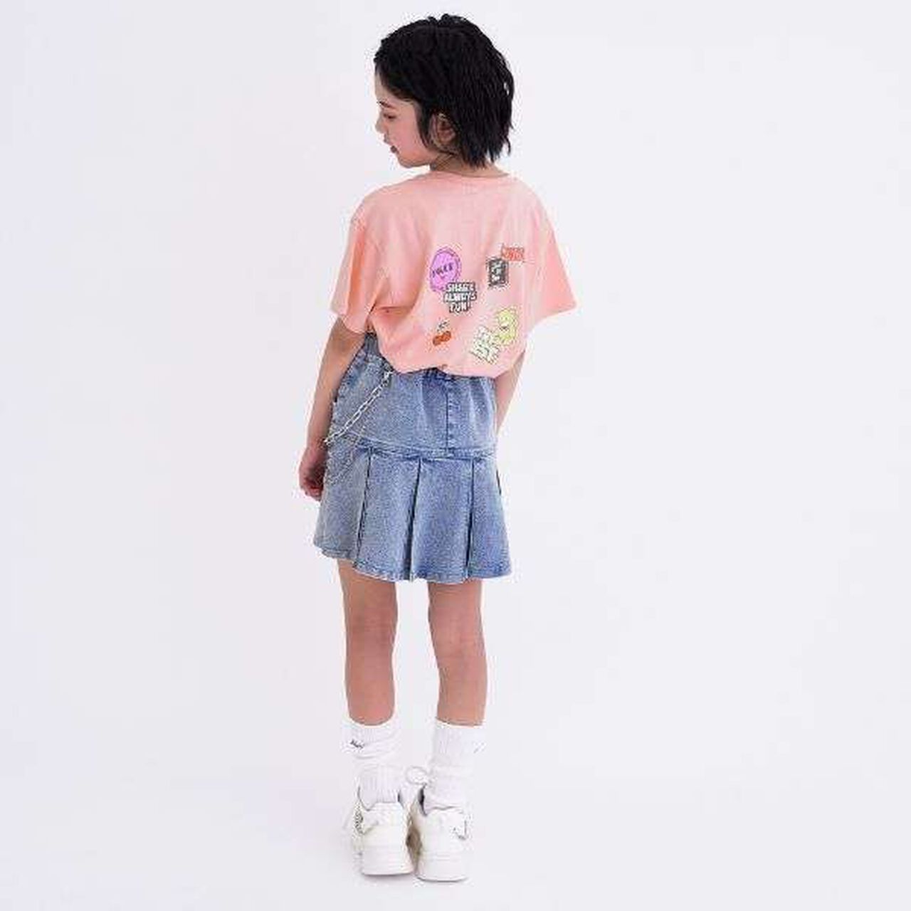 [Daily Price] 100% Cotton Patch-Style Short Sleeve T-Shirt,Ivory, large image number 13