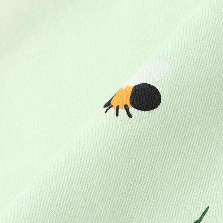 Insect Print Short Sleeve T-Shirt,Off white, medium image number 2
