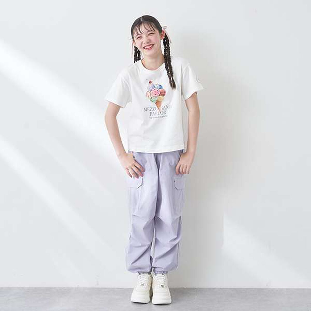 [GOOD PRICE] Greedy Ice Cream T-Shirt,Light pink, large image number 8