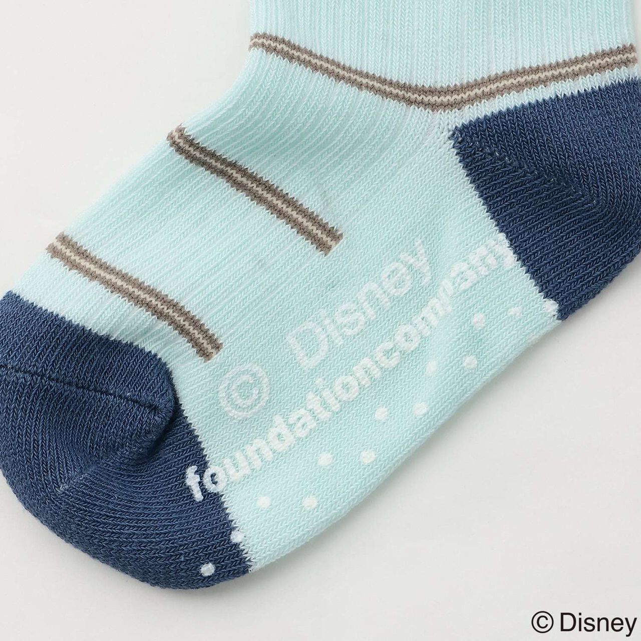[Disney] 米老鼠刺繡襪子,炭灰色, large image number 2