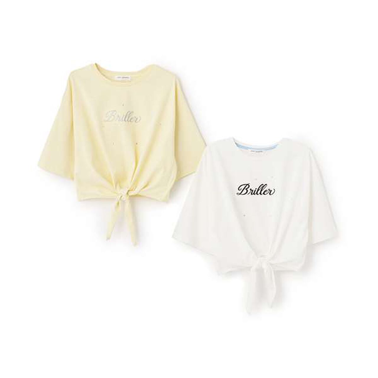 Front Tie Logo T-Shirt,White, large image number 9