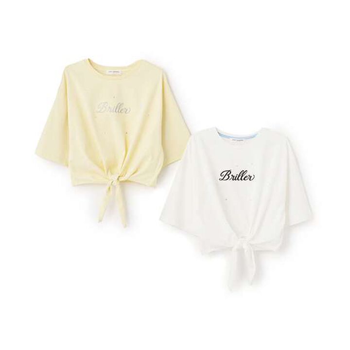 Front Tie Logo T-Shirt,White, medium image number 9