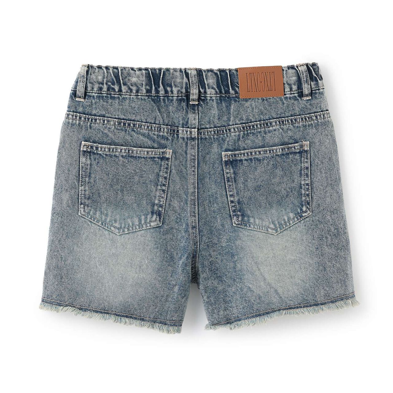 [LTXC] Sparkling Distressed Denim Shorts,Gray, large image number 9