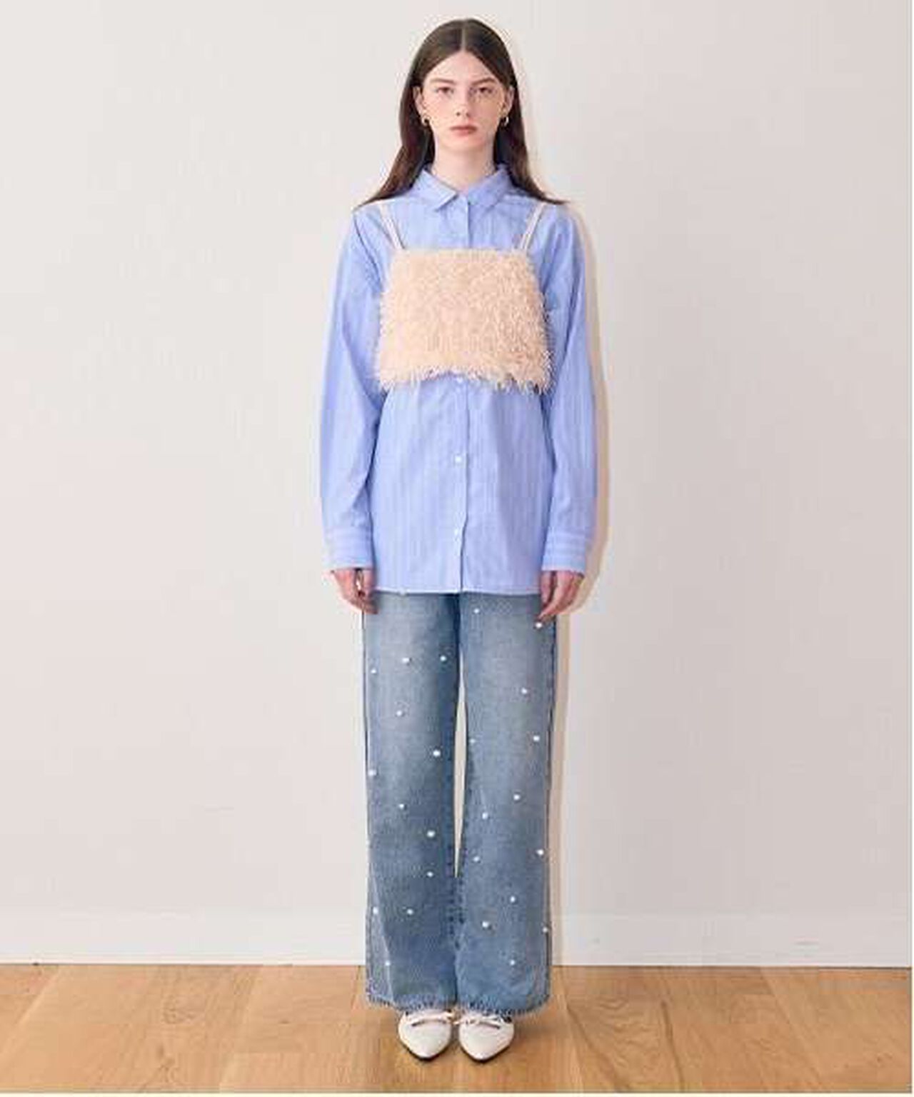 Feather Vest,Blue gray, large image number 10