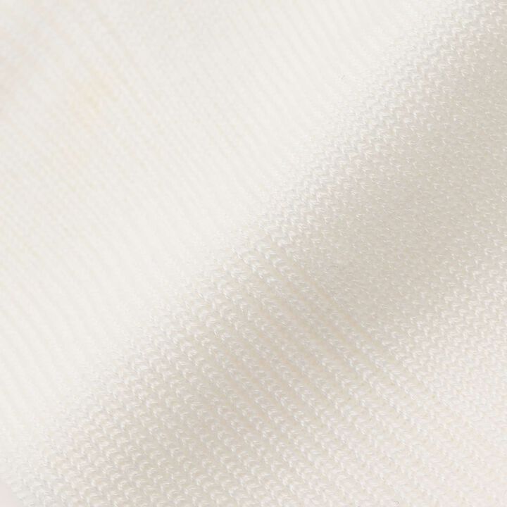 [Graduation Attire] Narrow Rib Embroidered Crew Socks,White, medium image number 2