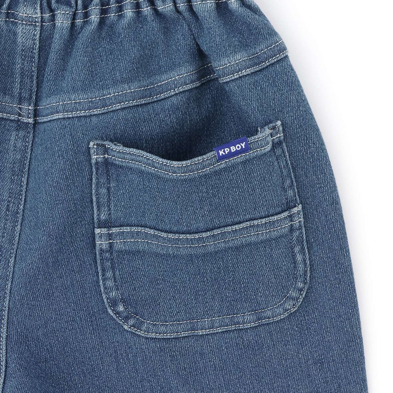 Stretch Denim Pants,Navy, large image number 7