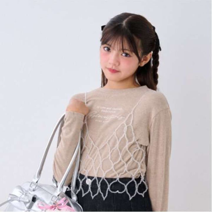 Pearl Beaded Bustier,Multi color, medium image number 10