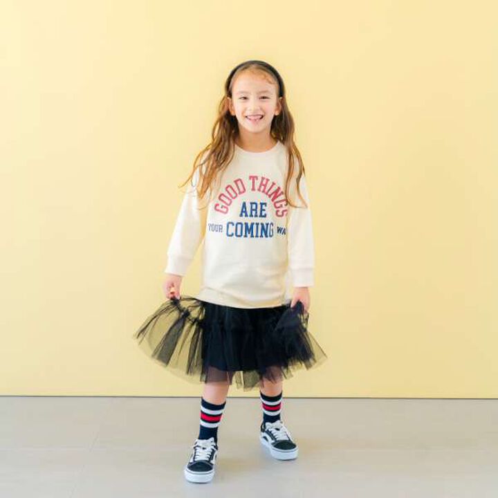 Tulle Tiered Skirt,Ivory, medium image number 2