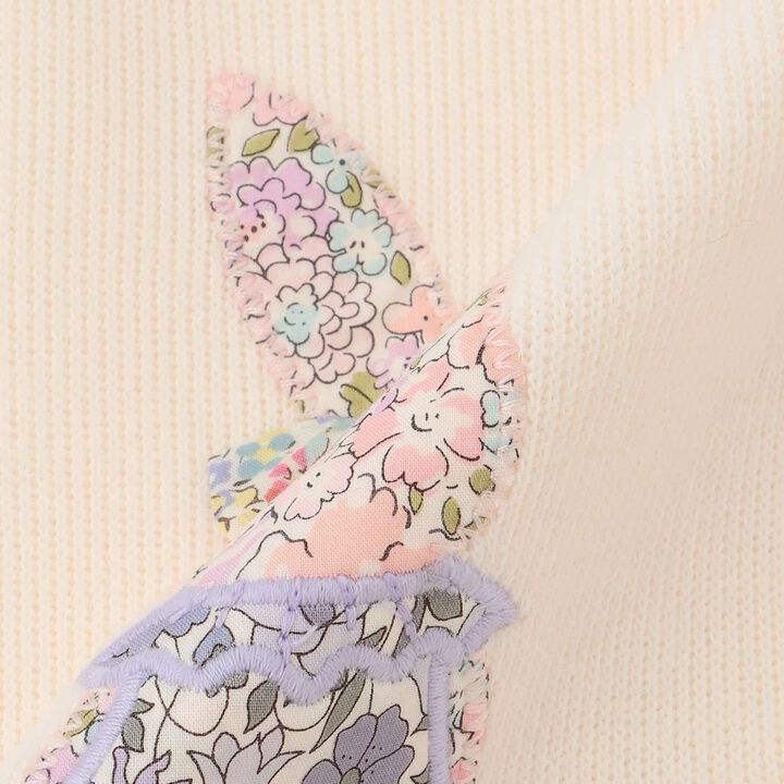 Liberty貼布刺繡兔子衛衣,粉紅色, medium image number 6