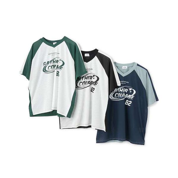 Loose Mesh Game T,Navy, medium image number 6