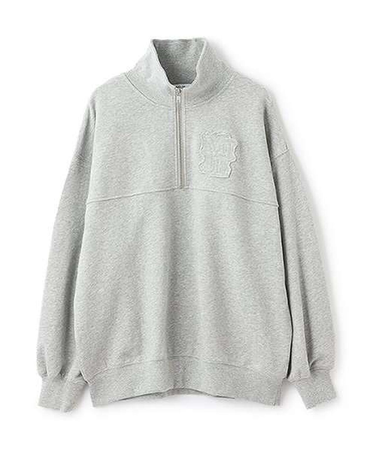 Half ZIP Pullover,Purple, large image number 4