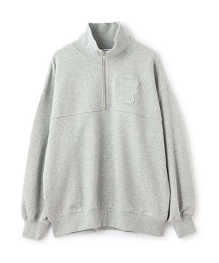 Half ZIP Pullover,Purple, medium image number 4