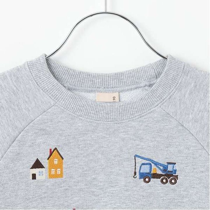 Vehicle Embroidered Sweatshirt,Top gray, medium image number 12