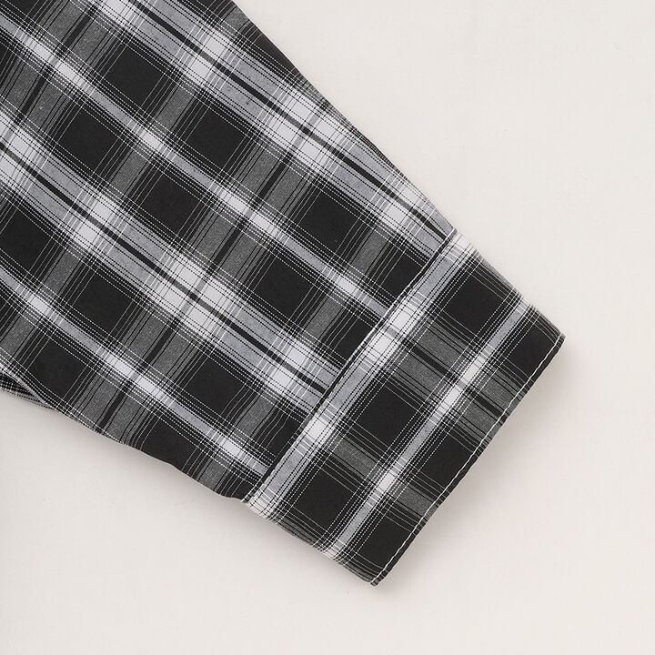 [Inner Wear Set] Long-Sleeve Checkered Shirt,Black, medium image number 20